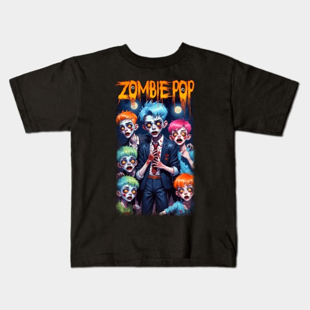 Zombie Pop Kids T-Shirt by KawaiiDread